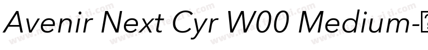 Avenir Next Cyr W00 Medium字体转换